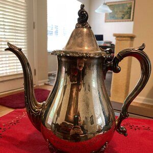 Vintage Silver Plate Coffee/Tea Server Footed with Lid